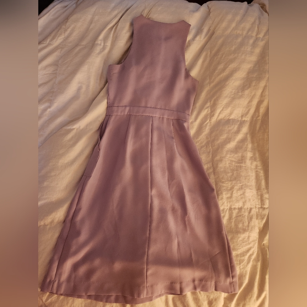 Banana Republic midi sleeveless dress lavender size 2 nwot - Picture 14 of 15